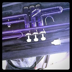 Purple Trumpet with Black Case